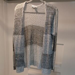 Christopher & Banks Two-Tone Knit Cardigan